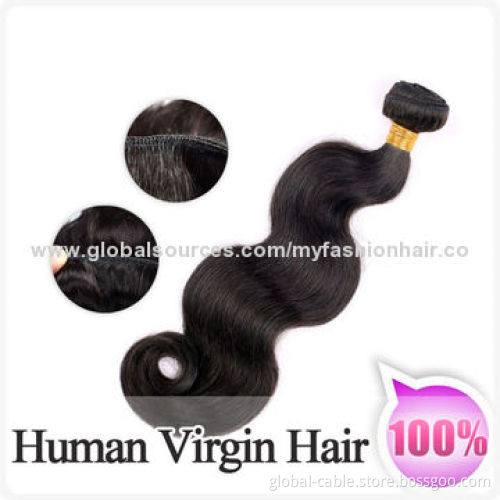 100% Brazilian Virgin Human Hair Weave, Wavy Body Wave, Low PriceNew